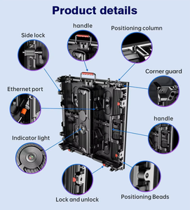 Panneaux d'écran de scène à louer, Mur vidéo extérieur, Pas de pixel P2.604 P2.9 P3.91, Écran LED intérieur/extérieur - Product Image 3