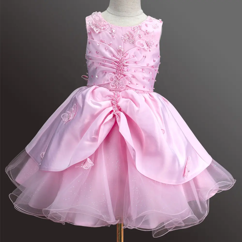 فساتين أميرات للفتيات فساتين أنيقة للأطفال تصميم مطرز بالخرز للفتيات بعمر 10 سنوات فستان أميرة توتو