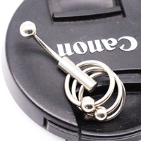 Bijoux Gaby en acier inoxydable 316L, piercing génital, piercing nombril Christina Vertical Hoop Ring, bijoux de piercing corporel