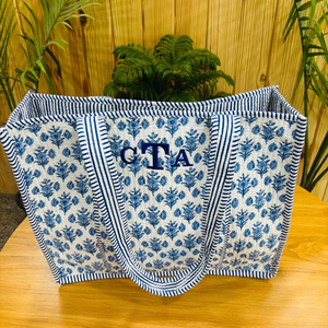 Bolso grande de algodón multicolor, bolso de compras, bolsos de hombro, bolso acolchado para mujer, bolso de mano, bolsos hechos a mano - Product Image 1