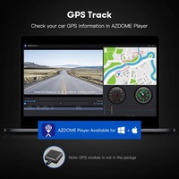Caméra embarquée AZDOME PG17max 4K avec écran tactile de 11,8 pouces, caméra de recul, enregistreur vidéo DVR pour voiture, double canal, GPS, Wifi, modes de stationnement 24h, vision nocturne