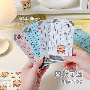 Support de téléphone pliable simple, réglable multi-angles, support de bureau avec design d'autocollants DIY - Product Image 5