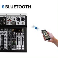 Table de mixage audio professionnelle 4 canaux à succès, mini contrôleur DJ avec Bluetooth et enregistrement pour podcast et diffusion en direct – Prix