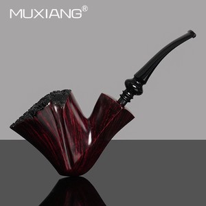 Briar Wood Smoking Pipes Bent Type 3mm Vulcanized Rubber Mouthpiece Tobacco Pipe Personal Gift Wholesale - Product Image 4