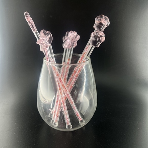 Juego de servicio de bebidas de cristal Rosa personalizado para bares, cafés, familias, fiestas, bodas, para mezcladores de bebidas de té y café - Product Image 5