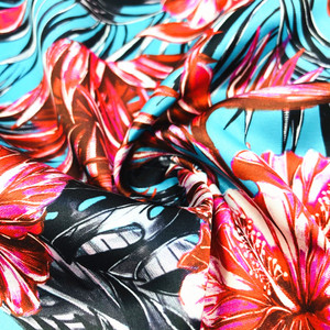 Vải Thoáng Khí Bán Buôn Vải <span class=keywords><strong>Satin</strong></span> Co Giãn Lụa Nguyên Chất In Hoa Thoải Mái Nhiều Màu Cho Váy Dạ Hội - Product Image 5