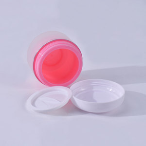 Di alta qualità 30g 50g 100g 150g confezione cosmetica rosa contenitori per la cura della pelle PP vasetto di plastica crema per il viso con linea d'<span class=keywords><strong>argento</strong></span> - Product Image 5
