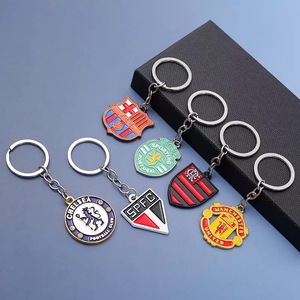 Llavero de Metal Esmaltado Vintage de Lujo al por Mayor, Llavero de Equipo de Fútbol de Moda para Aficionados - Product Image 2
