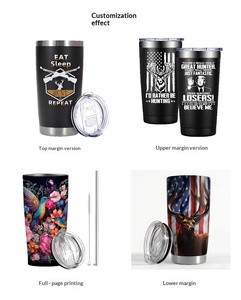 Mug de voyage isotherme en acier inoxydable de 20 oz avec paille, isolation sous vide à double paroi, impression de logo personnalisé, résistant aux chutes, portable - Product Image 5