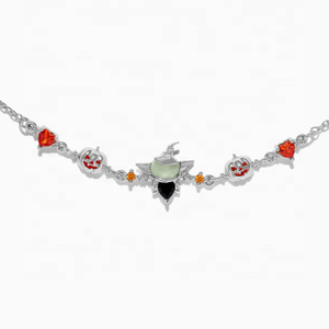 Bracelet en argent sterling 925 plaqué or avec zircon, série Halloween personnalisée, bijoux fins pour femmes et enfants, cadeau - Product Image 5