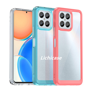 Coque acrylique transparente à cadre coloré de luxe Lichicase pour Honor X8 couverture rigide de Protection complète - Product Image 4