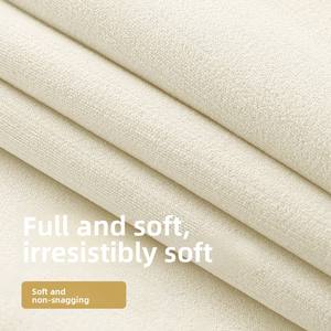 Tenda Oscurante in Ciniglia a Doppio Strato, Silenziosa, Personalizzabile, Nuovo Stile Crema per Soggiorno - Product Image 2