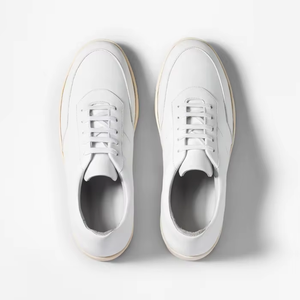 Chaussures de skate plates en gros d'usine pour hommes, chaussures décontractées, chaussures de marche en cuir de vache respirant avec semelle extérieure en caoutchouc - Product Image 2