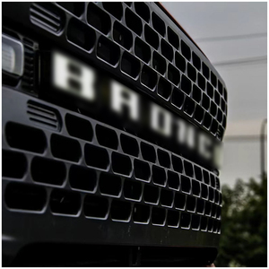Emblema de Rejilla Delantera para Ford <span class=keywords><strong>Bronco</strong></span> 2021 <span class=keywords><strong>2022</strong></span>, Cubierta Decorativa con Letras Luminosas, Insignia de Letras ABS para la Parte Delantera del Automóvil, Accesorios de Iluminación para Automóviles - Product Image 3