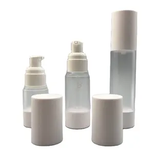 10ml 15ml 30ml 50ml üretim plastik havasız pompa şişesi Serum losyon pompalı dağıtıcı vakum havasız şişe