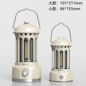 Camping <b>Lantern</b> Night Light USB Rechargeable Warm White Plastic Table Lamp Outdoor Indoor Decorative Lighting - Product Image 4
