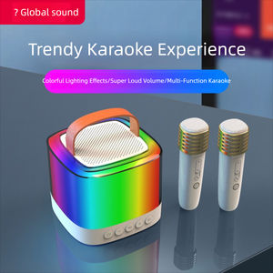 Q21 Color caramelo RGB Rainbow Light <span class=keywords><strong>Mejor</strong></span> regalo de promoción Altavoz de <span class=keywords><strong>karaoke</strong></span> para niños Niñas Niños Fiesta familiar <span class=keywords><strong>Bluetooth</strong></span> con <span class=keywords><strong>micrófono</strong></span> - Product Image 3