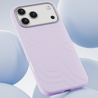 JOYPORODO V-S01 Coque de téléphone en silicone à motif floral, design exclusif, coque de couleur unie tendance pour iPhone 15 16 17 Pro Max