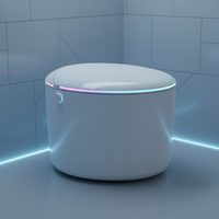 WC intelligent à économie d'eau à double chasse, directement de l'usine, pour salles de bain modernes, bidet intelligent pour la construction résidentielle neuve