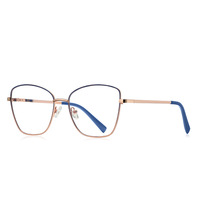 3087 elegante MARCO DE Metal para mujer para gafas ópticas diseño de lujo para gafas bloque de luz azul gran oferta bisagra de resorte