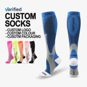 OEM 엘리트 트레이닝 캐주얼 나일론 신축성 무릎 압박 축구 양말 - Product Image 1