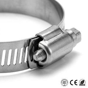Collier de serrage américain pour tuyaux de pétrole et <span class=keywords><strong>gaz</strong></span>, en acier inoxydable 304, réglable, à vis sans fin, robuste, attache pour pétrole - Product Image 2