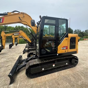 Mini-excavatrice Sany Sy70c de 7 tonnes fabriquée en Chine avec moteur, boîte de vitesses, pompe et PLC - Équipement de construction de haute qualité - Product Image 3