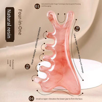Outil de massage facial 4 en 1 Gua Sha pour le lifting du visage, le cou, les épaules et le dos