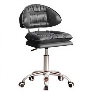 Wholesale Luxury Manicure Chair Set Leather <b>Rolling</b> Stool Combo Professional Nail Salon Furniture - Product Image 1