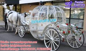 Carruaje de Caballos Estilo Francés de Dos Plazas, Antiguo, Color y Tamaño Personalizables, Construcción de Metal y Madera, para Bodas, Eventos, Conciertos - Product Image 5