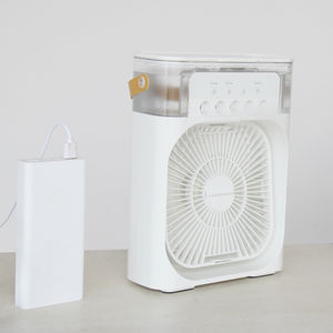 Nuevo Ventilador de Aire Acondicionado Portátil de Escritorio de Plástico Eléctrico de 5 V, Mini Ventilador USB con Humidificador de Aire Frío para Hotel, Llegadas de 2020 - Product Image 3