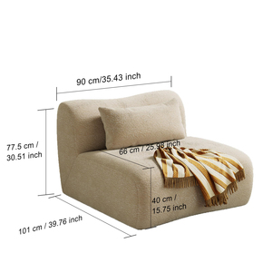 Products Trending 2026 Alibabaa Low Moq Custom Square Upholstered Inflatable One Seat Settee <b>Sofa</b> <b>for</b> Apartment Ecommerce - Product Image 6