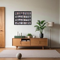 Bingkai Display Kartu Olahraga 60x80cm dari Kayu MDF, Dapat Dipasang di Dinding dengan Cetak UV Logo Kustom untuk Kartu Trading Berperingkat