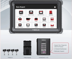 Thinkcar THINKTOOL Euro Expert 12-inch Professional Code Reader Diagnostic Tool <strong>3</strong>-IN-One THINKDIAG <strong>3</strong> VCI for Vehicles - Product Image 2