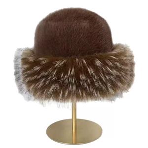 Nouveau chapeau mongol en peluche transfrontalier, chaud en hiver, en fausse fourrure de vison, élégant, avec protection pour les oreilles - Product Image 5