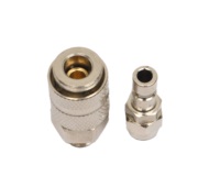 Vente en gros d'usine, mini-coupleur pneumatique de type rectus série 21, en laiton, à déconnexion rapide, avec filetage BSPT, pression de fonctionnement de 500 psi