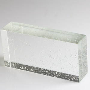 Decorativo solido building bolla di mattoni di vetro lucido frullato di acqua bolla di vetro blocco - Product Image 6