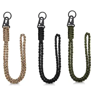 Kongbo 550 Paracord Handmade Phone Lanyard Strap Heavy Duty Colorful Neck Necklace For Outdoor Camping Hiking