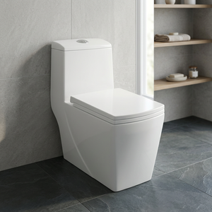 WC monobloc intelligent et luxueux en or avec chasse d'eau siphonique pour projets de salles de bain haut de gamme - Product Image 6