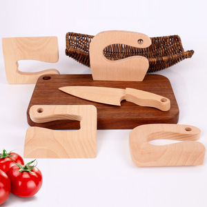 Cuchillo <span class=keywords><strong>de</strong></span> juguete <span class=keywords><strong>de</strong></span> madera maciza ventilado para cocina infantil, con diseño <span class=keywords><strong>de</strong></span> frutas, para juegos transfronterizos - Product Image 4
