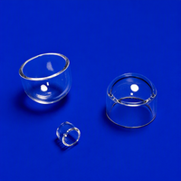 Béchers en verre de quartz personnalisés résistants aux hautes températures, pliage et soudage, pureté 99,99 %, haute transmission lumineuse, usage en laboratoire