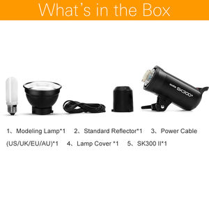 Godox-luz estroboscópica profesional SK300II, 300Ws, GN65, para estudio, con Godox incorporado, inalámbrica, 2,4G - Product Image 2