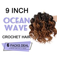 Extensions de cheveux synthétiques à ondulations profondes courtes, vente en gros directe d'usine, pour tressage, souples, rebondissantes, sans nœuds, pré-bouclées, simples