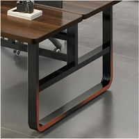 Bureaux de style minimaliste moderne en bois, modulaires, pour une ou plusieurs personnes, cloisons de bureau pour employés