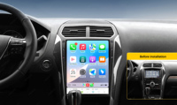 Autoradio Android DUDUAUTO avec connexion Bluetooth, caméra 360°, navigation multimédia UIS7865 pour Ford Explorer 2011-2019 13,8 pouces