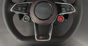 พวงมาลัยรถสปอร์ตทรง D แบบกำหนดเอง พร้อมปุ่มสตาร์ท/ดับเครื่องยนต์ และปุ่มเลือกโหมดขับขี่ สำหรับรถยนต์ออดี้ ซีรีส์ A/<span class=keywords><strong>Q</strong></span>/S/<span class=keywords><strong>RS</strong></span> - Product Image 4