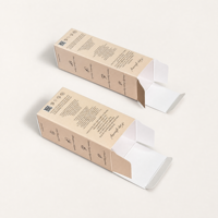 Boîte en papier personnalisée pour produits de beauté, petite boîte vide pour lotion, emballage pour soins de la peau, boîte pliante avec logo personnalisé