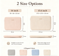 Computer Bag 14/15.6 Inch Slim Laptop Sleeve with Soft Plush Lining Shockproof Tablet Pouch Custom Logo Business Travel Case