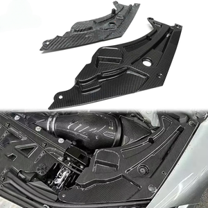 Panneau latéral de phare en fibre de carbone véritable, cache décoratif du compartiment moteur, accessoires de tuning sport pour BMW G80 G82 G87 M3 M4 - Product Image 1