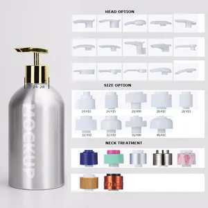 Custom Empty 30-1000ML 300ML 350ML 500ML Conditioner Shampoo Shower Gel Lotion Soap Skincare Cosmetics Pump Aluminum Bottle